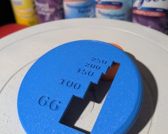 Blue Disc Golf Rangefinder | 3D Printed Distance Tool | Tournament Legal Disc Golf Accessory