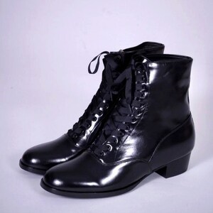 Granny boots wide width top