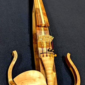 Hand-Crafted Quiet Violin (4 Sizes), Quiet for Parents or Apartments, Violin for Couch, Violin for Watching TV