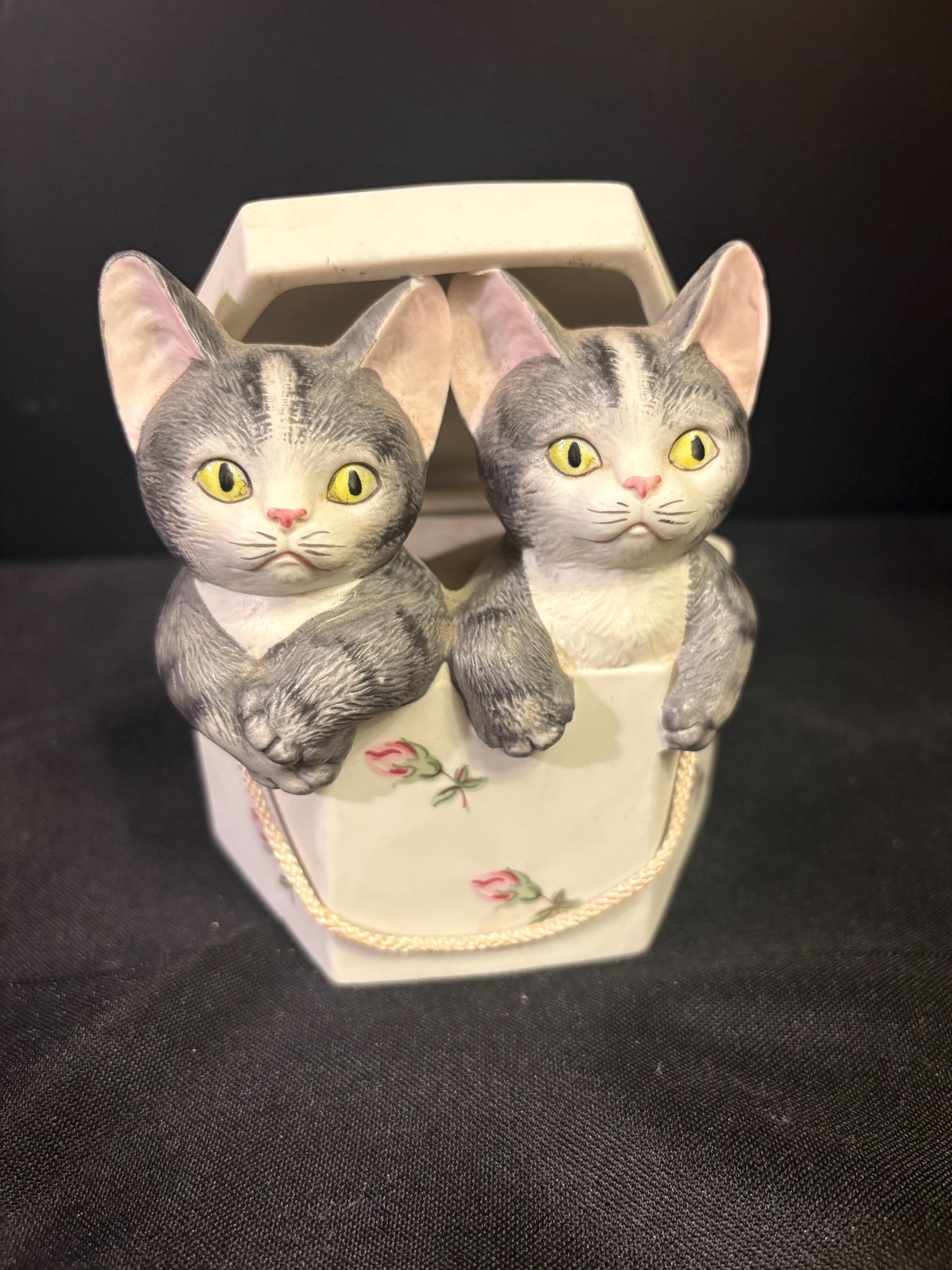 Porcelain Cat Music Box - Etsy