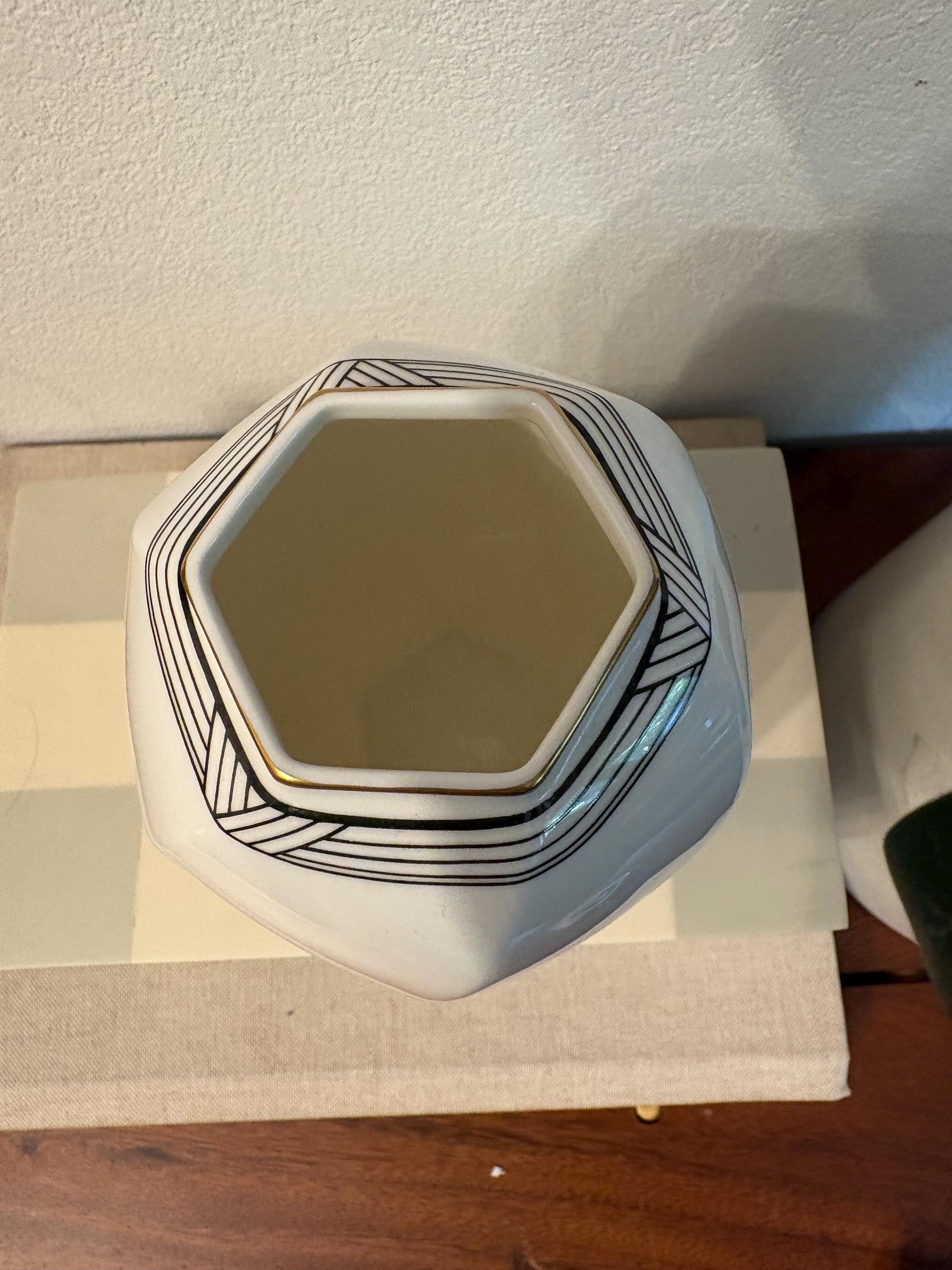 Vintage Christopher Stuart Empire House Bone China Vase With Art Deco ...