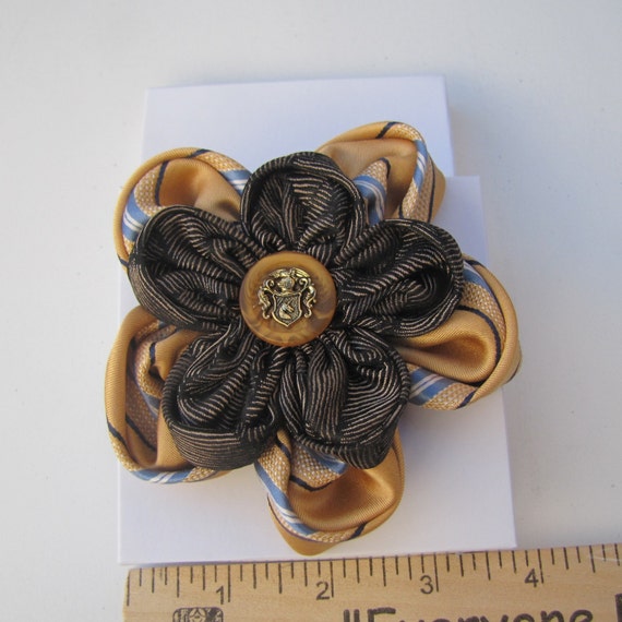 Silk Flower Pin Handmade Silk Flower Brooch Special Occasion Etsy