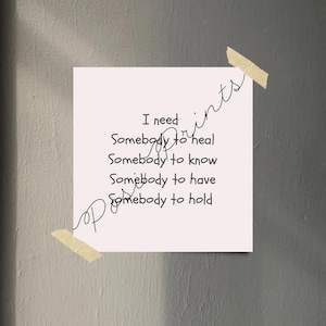 Someone You Loved print