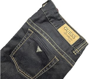 Guess Daredevil Boot Jeans Women's Size 32x33 Black  Denim