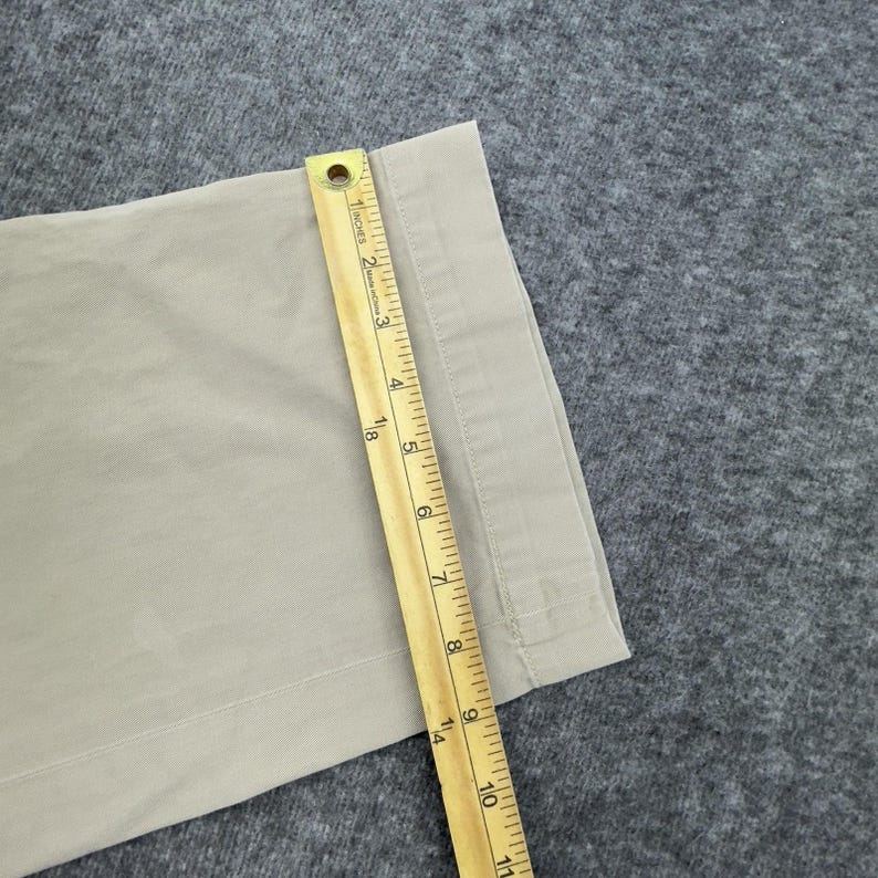 Pantalones vintage Polo Ralph Lauren chinos con doble pliegue Andrew, talla 35 x 32 imagen 9