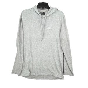 Vintage Nike Grey Hoodie size M Y2K lighweith image 1