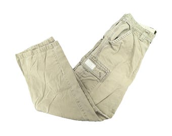 Pantaloni cargo da uomo Eddie Bauer 32x32 verdi per escursionismo, arrampicata, attività all'aperto e comfort