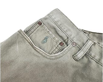 90s Ralph Lauren Polo Jeans, Distressed Light Wash Denim (36x32.5