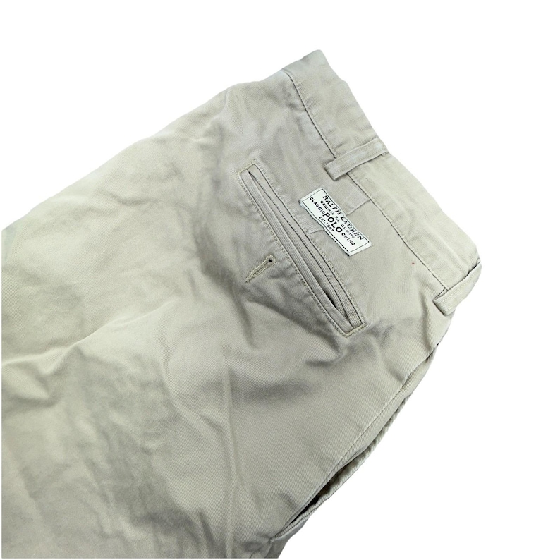 Pantalones vintage Polo Ralph Lauren chinos con doble pliegue Andrew, talla 35 x 32 imagen 1