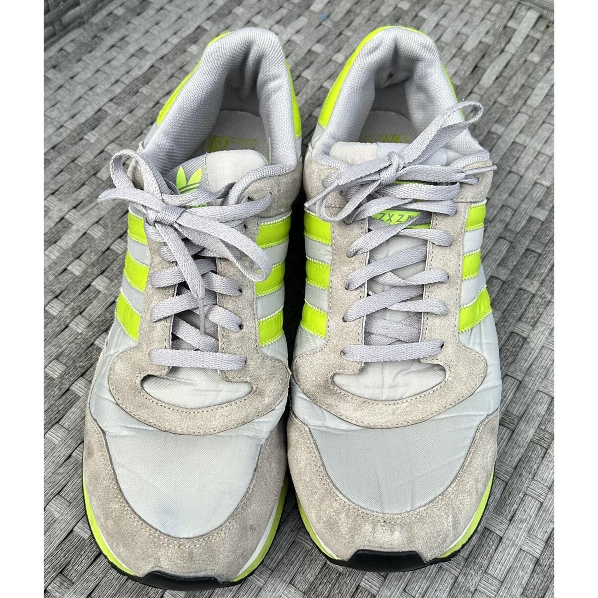 アディダス メンズ ZXZNYL ランニングシューズ グレーグリーン サイズ