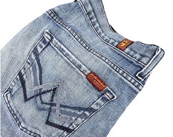 7 For All Mankind Jeans Mens 34 Blue A Pocket Bootcut Denim Medium Wash Cotton