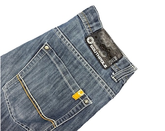 Vintage Southpole Jeans Men's Size 34  Skater Y2K Faded Dark Blue Streetwear