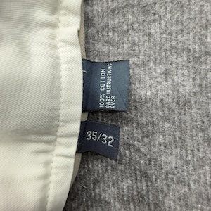 Pantalones vintage Polo Ralph Lauren chinos con doble pliegue Andrew, talla 35 x 32 imagen 5