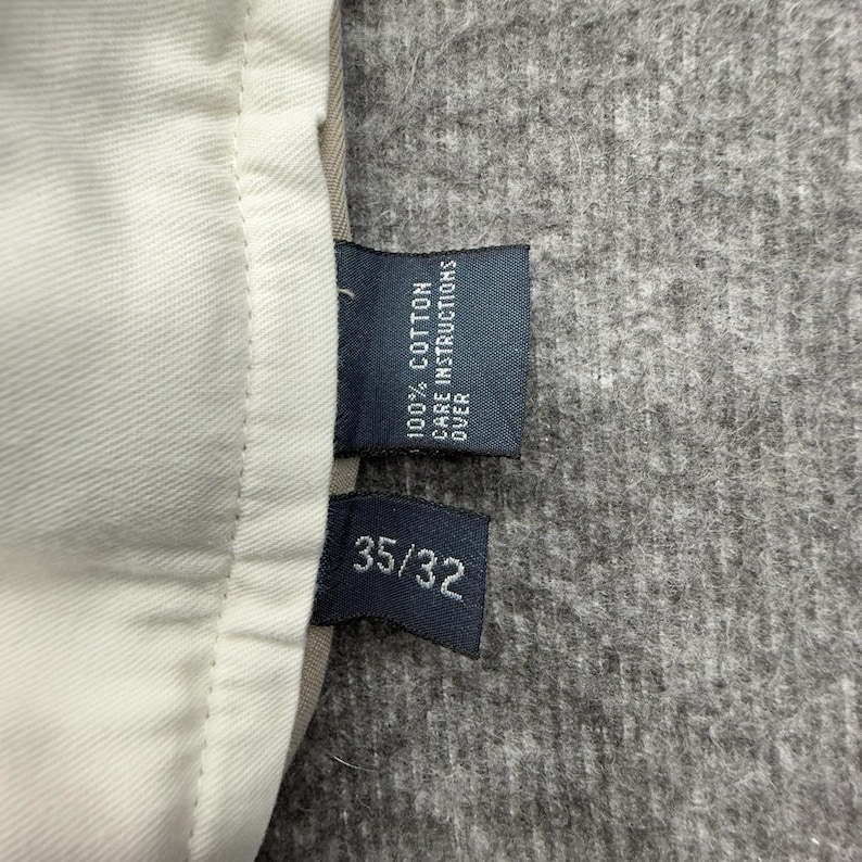 Pantalones vintage Polo Ralph Lauren chinos con doble pliegue Andrew, talla 35 x 32 imagen 5