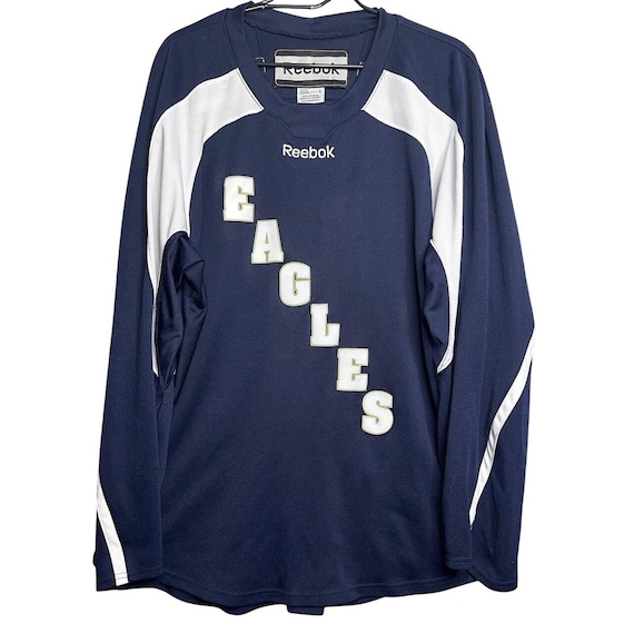 Reebok, Vintage Reebok Eagles Football Jersey Shirt L Navy Blue NFL