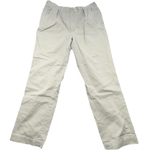 Pantalones vintage Polo Ralph Lauren chinos con doble pliegue Andrew, talla 35 x 32 imagen 3