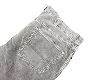 Calça de veludo cotelê L.L.Bean, tamanho 40x29, corte padrão, cinza, casual, perna reta, modelo 502837