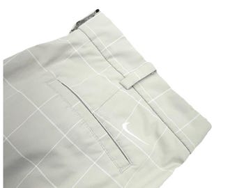Nike Golf  Pants Mens Size 36X32 Tour Performance Dri Fit Gray Plaid Check