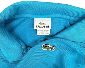 Polo Lacoste de piqué para hombre, azul, talla 5 (Grande L)