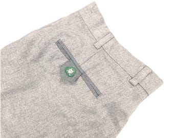 Brooks Brothers St Andrews Links 40 X 30 Flat Front Pants Golf Chinos Gray