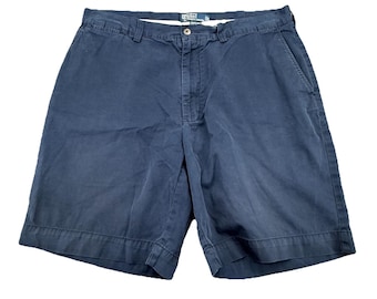VINTAGE Ralph Lauren Polo Prospect Shorts Mens 36 Classic Chino Preppy Blue