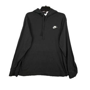 Vintage Nike Black Hoodie Large Y2K lightweigth image 1