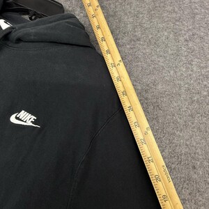 Vintage Nike Black Hoodie Large Y2K lightweigth image 6