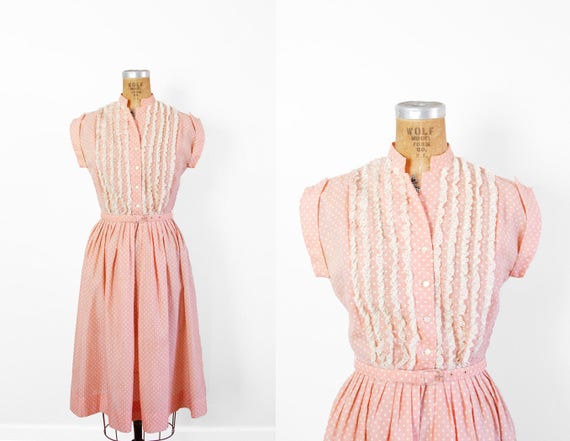 white 50's dress