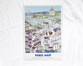 Vintage Japan Bin Kashiwa Print Paris Naïf Plateau Beaubourg