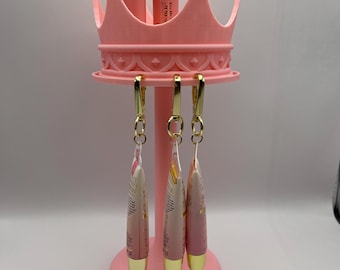 Plouise geïnspireerde 3D-geprinte kroon lipgloss en lipbeschermer roterende standaard/organiser