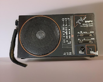 Vintage GPX a303 Portable Multi Band Receiver Radio am/fm wb - tested and Works!