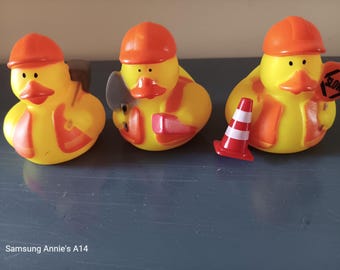 Bauarbeiter Quietscheentchen: Gag Geschenk Gastgeschenk