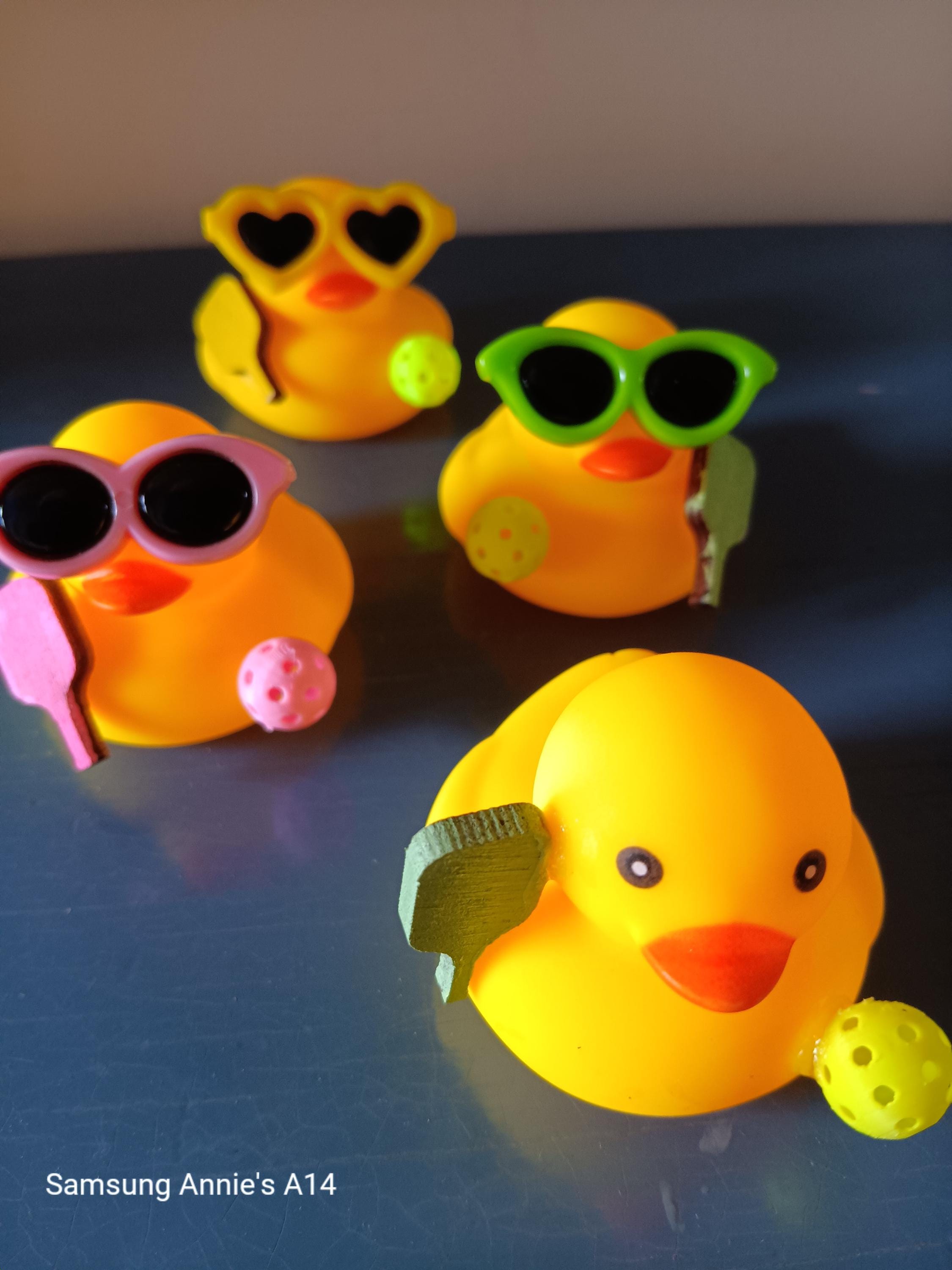 Pickleball Rubber Ducky: Sunglasses & Paddle - Dink It!