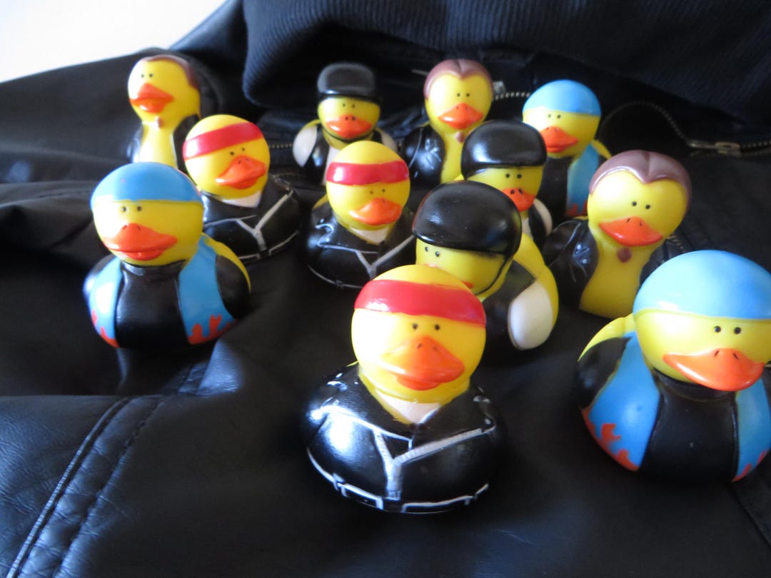 Biker Rubber Duck: Motorcycle Gang Party Favor - Etsy