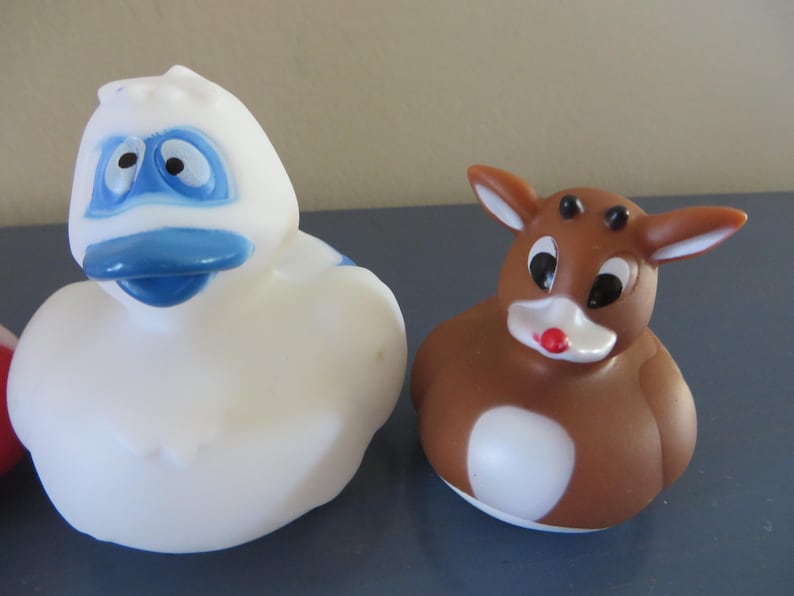 christmas-rubber-ducks-santa-snowman-reindeer-set-of-3-etsy