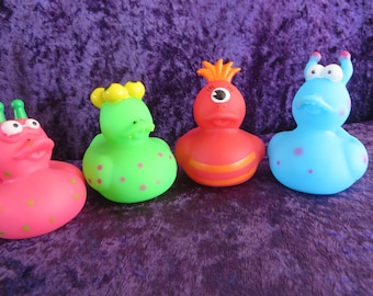 Outer Space Monster Rubber Duck: Gag Gift Party Favor