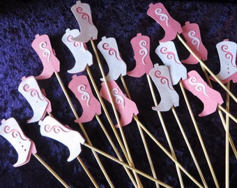 Cowgirl Boot Fruit Skewers: Bridal/Baby Shower Party Toppers
