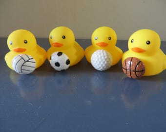 Sports Ball Rubber Duck: Novelty Gag Gift, Party Favor