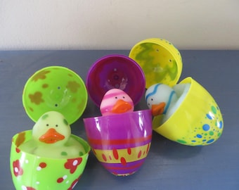 Easter Egg Surprise: Rubber Duckies Inside (Set of 3)