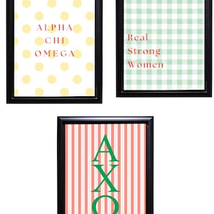 Sorority wall art print - AXO - Alpha Chi Omega