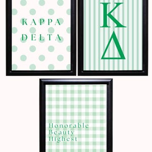 Sorority wall art print - KD - Kappa Delta