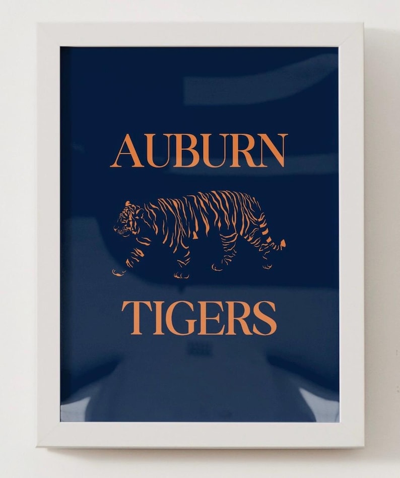 Custom College Print - Auburn - Etsy