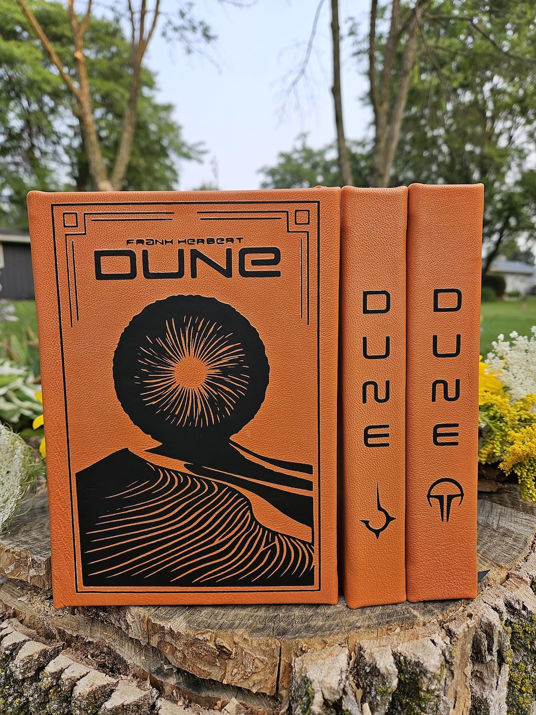 Custom Leather Bound DUNE Book One Handmade Rebound Frank Herbert