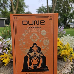 Speciale editie Dune Messiah-lederback | Handgemaakt op maat gemaakt boek