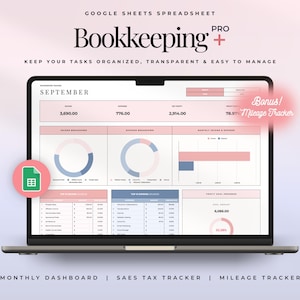 Small Business Bookkeeping Template Excel Bookkeeping Spreadsheet Business Expense Tracker Sales Tracker Accounting Template Income Tracker