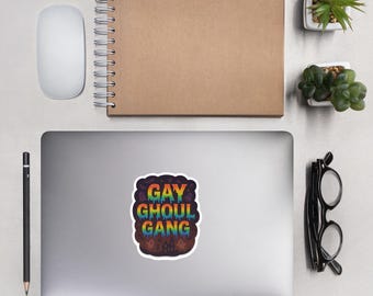 LGBTQ+ Halloween Bubble-free stickers Gay Ghoul Gang
