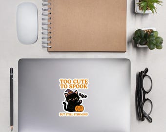 Neurodivergent Halloween Stickers: Bubble-Free Vinyl Decals