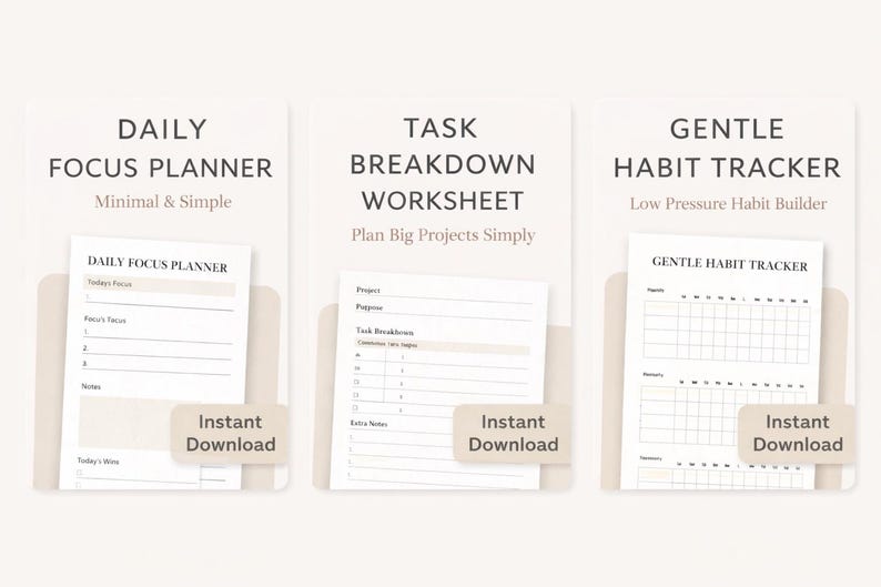 Worksheet Task Task Breakdown Worksheet Printable | Break Big Tasks Into Steps ...