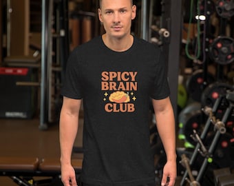 Spicy Brain Club T-Shirt | Neurospicy ADHD Autism Neurodivergent Pride Tee | Mental Health Awareness Shirt