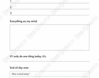 Minimal Productivity Reset Bundle | Focus, Planning & Habit Tracker Printables | Simple Overwhelm Relief PDFs